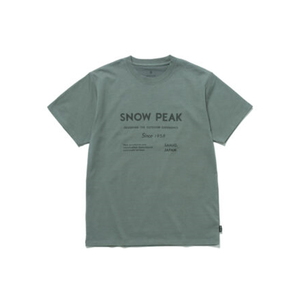 スノーピーク(snow peak) SP Typography T-Shirt M Foliage TS-24AU101 スノーピーク(snow peak) SP Typography T-Shirt M Foliage TS-24AU101