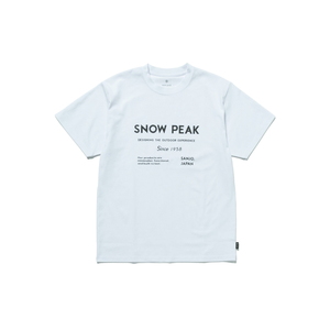 スノーピーク(snow peak) SP Typography T-Shirt XL White TS-24AU101 スノーピーク(snow peak) SP Typography T-Shirt XL White TS-24AU101