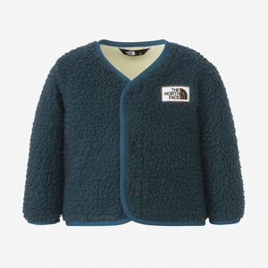 カドル フリース カーディガン ベビー 80 Mペトロール