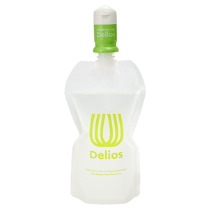 デリオス 防災用品 Delios & WaterPack 携帯用浄水器 ペットボトル装着可 アウトドア/防災 1.2L容器