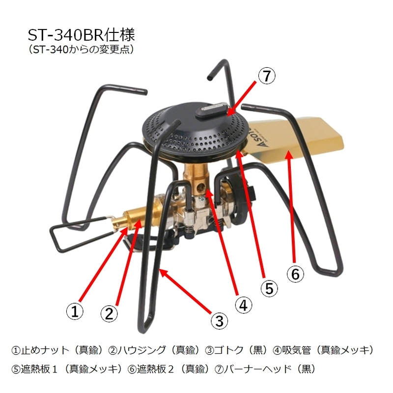 SOTO レギュレーターストーブ Range BRASS EDITION【別注モデル】 ST