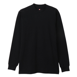 Hanes(ヘインズ) CREW NECK L/S L ブラック HM4A204-090 Hanes(ヘインズ) CREW NECK L/S L ブラック HM4A204-090