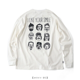 gym master(ジムマスター) 7.4oz YOUR SMILEロンTee G421700 長袖Tシャツ(メンズ)