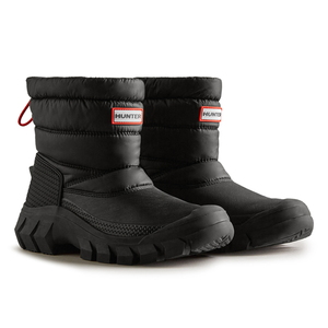 HUNTER (ハンター) INTREPID SHORT SNOW BOOT(イントレピッド ショートスノーブーツ) WFS2108WWU-BLK ウィンターブーツ ハーフ(レディース)