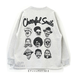 gym master(ジムマスター) 10.3oz Cheerful SmileスウェットビッグTee G421704 長袖Tシャツ(メンズ)