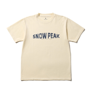 【送料無料】スノーピーク(snow peak) Recycled Cotton Dyed T-Shirt SP L IVORY(25春夏) TS-25SU20104022 【送料無料】スノーピーク(snow peak) Recycled Cotton Dyed T-Shirt SP L IVORY(25春夏) TS-25SU20104022