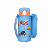 サーモス(THERMOS) 真空断熱ストローボトル FJV-400F BL 保冷･保温機能付きボトル