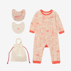 THE NORTH FACE(ザ･ノース･フェイス) ロングスリーブ ロンパース&2Pビブ ベビー NTB82402 ベビーカバーオール