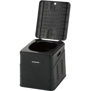 キャプテンスタッグ(CAPTAIN STAG) ポータブル簡易トイレ スクウェア ブラック UW-5036