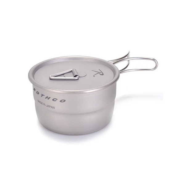 ROTHCO(ロスコ) チタン蓋付きクッカー(戦闘飯盒2型スタッキング可) 41035 チタン製ソロクッカーセット