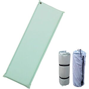 KAKURI（カクリ） パステルカラー インフレーターマット グリーン 自動膨張 二重バルブ リバーシブル 収納袋付き 89238