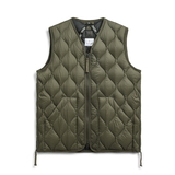 タイオン(TAION) ミリタリーVネックWジップダウンベスト TAION-001ALSZML-1 ダウン&中綿ベスト(メンズ)