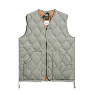 タイオン(TAION) ミリタリーVネックWジップダウンベスト TAION-001ALSZML-1