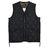 タイオン(TAION) ミリタリー Vネックジップ ダウンベスト TAION-001ZML-1 ダウン&中綿ベスト(メンズ)