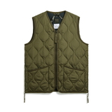 タイオン(TAION) ミリタリー Vネックジップ ダウンベスト TAION-001ZML-1 ダウン&中綿ベスト(メンズ)