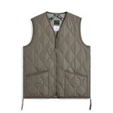 タイオン(TAION) ミリタリー Vネックジップ ダウンベスト TAION-001ZML-1 ダウン&中綿ベスト(メンズ)