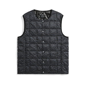 タイオン(TAION) クルーネックボタン インナーダウンベスト TAION-004