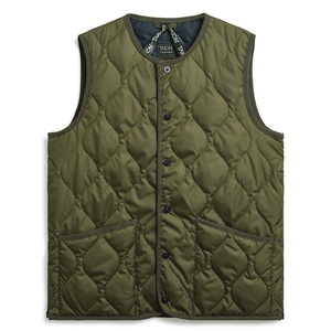 タイオン(TAION) ミリタリー クルーネックボタン ダウンベスト TAION-004B2ML-1