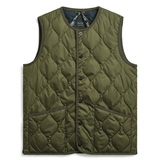 タイオン(TAION) ミリタリー クルーネックボタン ダウンベスト TAION-004B2ML-1 ダウン&中綿ベスト(メンズ)