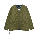 タイオン(TAION) ミリタリー Vネックジップ ダウンジャケット TAION-101ZML-1 ダウン･中綿ジャケット(メンズ)