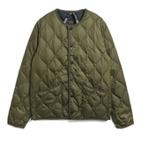 タイオン(TAION) ミリタリー クルーネック ダウンジャケット(ソフトシェル) TAION-104ALSBML-1 ダウン･中綿ジャケット(メンズ)