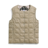 タイオン(TAION) クルーネックボタン インナーダウンベスト TAION-W004 中綿･ダウンベスト(レディース)