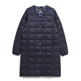 タイオン(TAION) ベーシック Vネックボタン ロングダウンジャケット TAION-W101-LONG 中綿･ダウンジャケット(レディース)