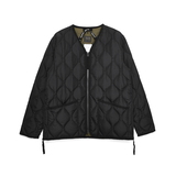 タイオン(TAION) ミリタリー Vネックジップ ダウンジャケット TAION-W101ZML-1 中綿･ダウンジャケット(レディース)