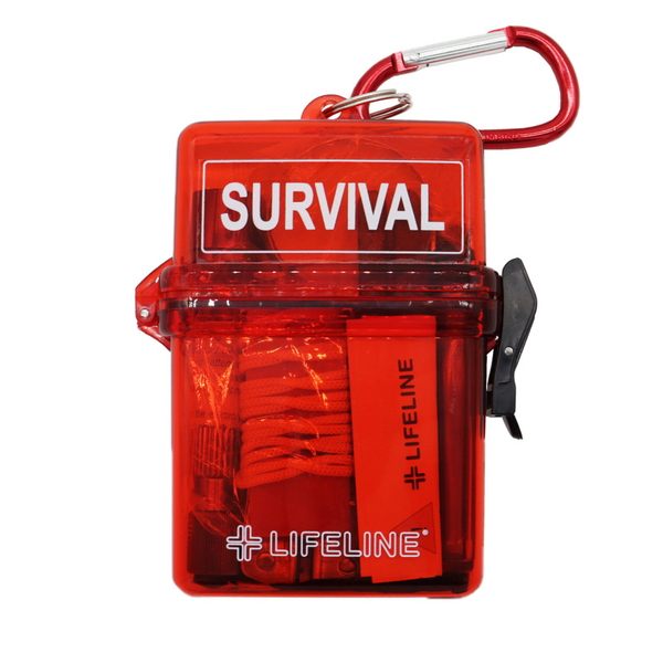 LIFELINE FIRSTAID(ライフライン ファーストエイド) 防水サバイバルBOX レッド II LF-0049 防災用品セット
