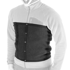 ドッペルギャンガー（DOPPELGANGER） もちはだ ライダース腹巻きロング DMA644L-BK