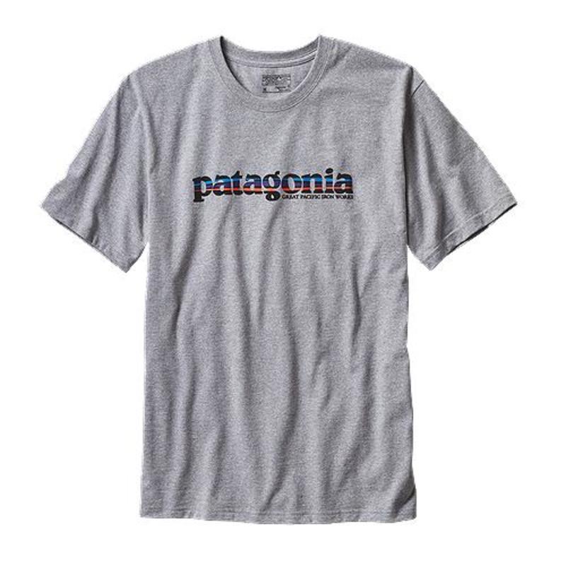 パタゴニア(patagonia) 73 テキストロゴ リサイクル コットン/ポリ Tシャツ Men’s 38862