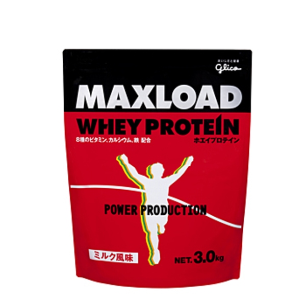 グリコ(glico) 【プロテインシェーカー付き】MAXLOAD(マックスロード) ホエイプロテイン ミルク風味 G70824 動物系(ホエイ等)
