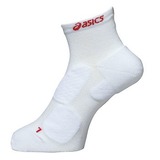 アシックス(asics) プロパッドスーパーベリーショートソックス 26cm･0123(ホワイト×レッド) XAS500 アンクル･ショートソックス