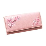 コモライフ 桜刺繍 長財布 ピンク 603342 ウエストバッグ･ボトルポーチ