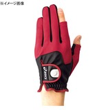 アシックス(asics) グラウンド･ゴルフ 磁石付グローブ SS･25(ワイン) GGG623 インナー･フリースグローブ(アウトドア)