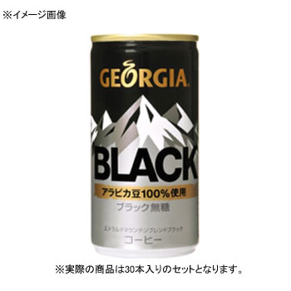 コカ･コーラ(Coca Cola) GEORGIA エメラルドマウンテンブレンド ブラック 缶 【1ケース (185g×30本)】 3274 無糖コーヒー