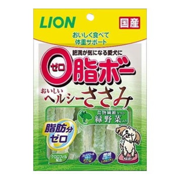 ライオン商事(LION) 0脂ボーササミ 緑野菜 90g   フード･おやつ