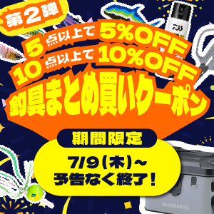 フィッシングまとめ買いクーポン