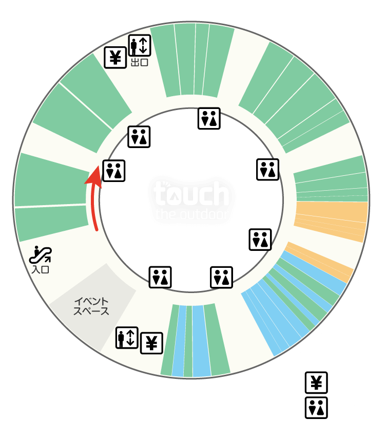 touch the outdoor会場マップ