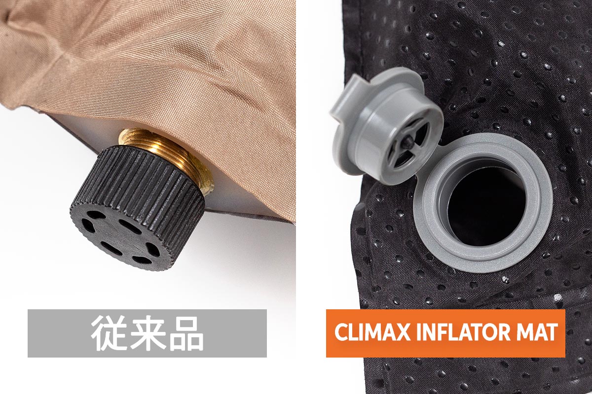 逆流防止弁付の大型バルブを採用