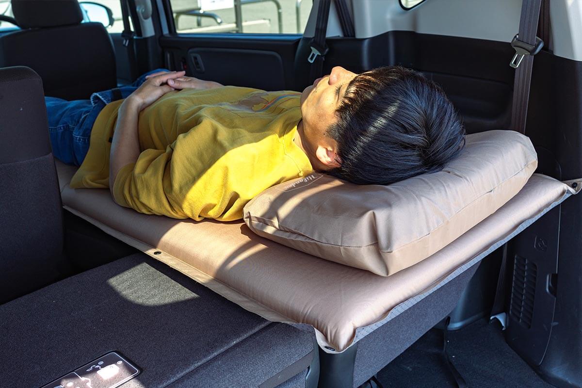 凹凸に強いため段差が付きやすい車中泊にもしっかり対応