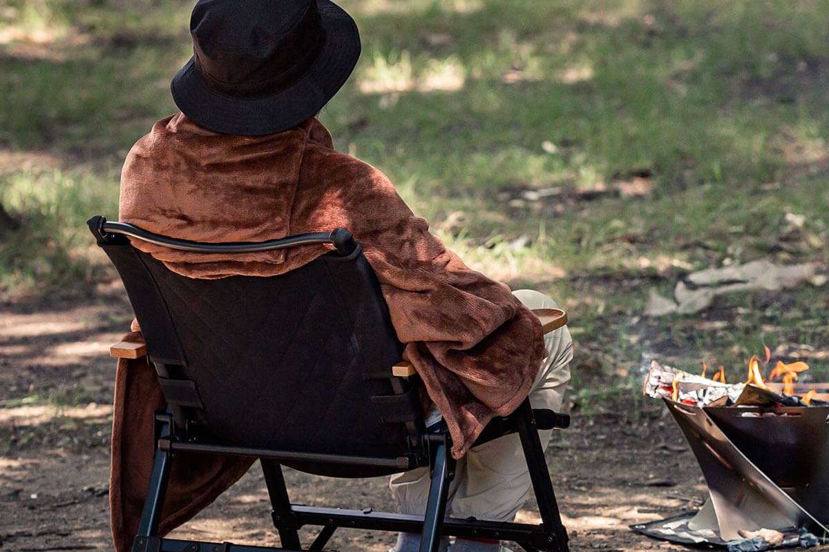 羽織って上半身も暖かく