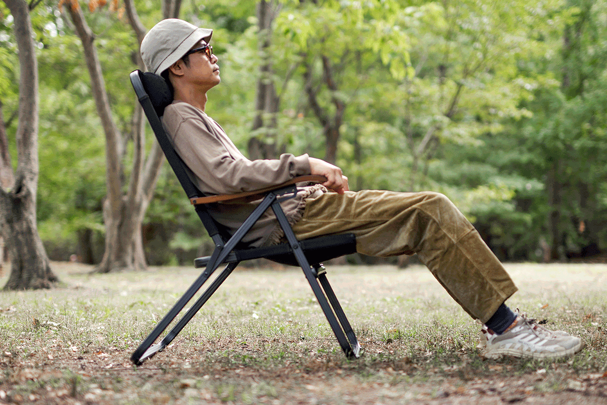 あっという間の4段階リクライニング