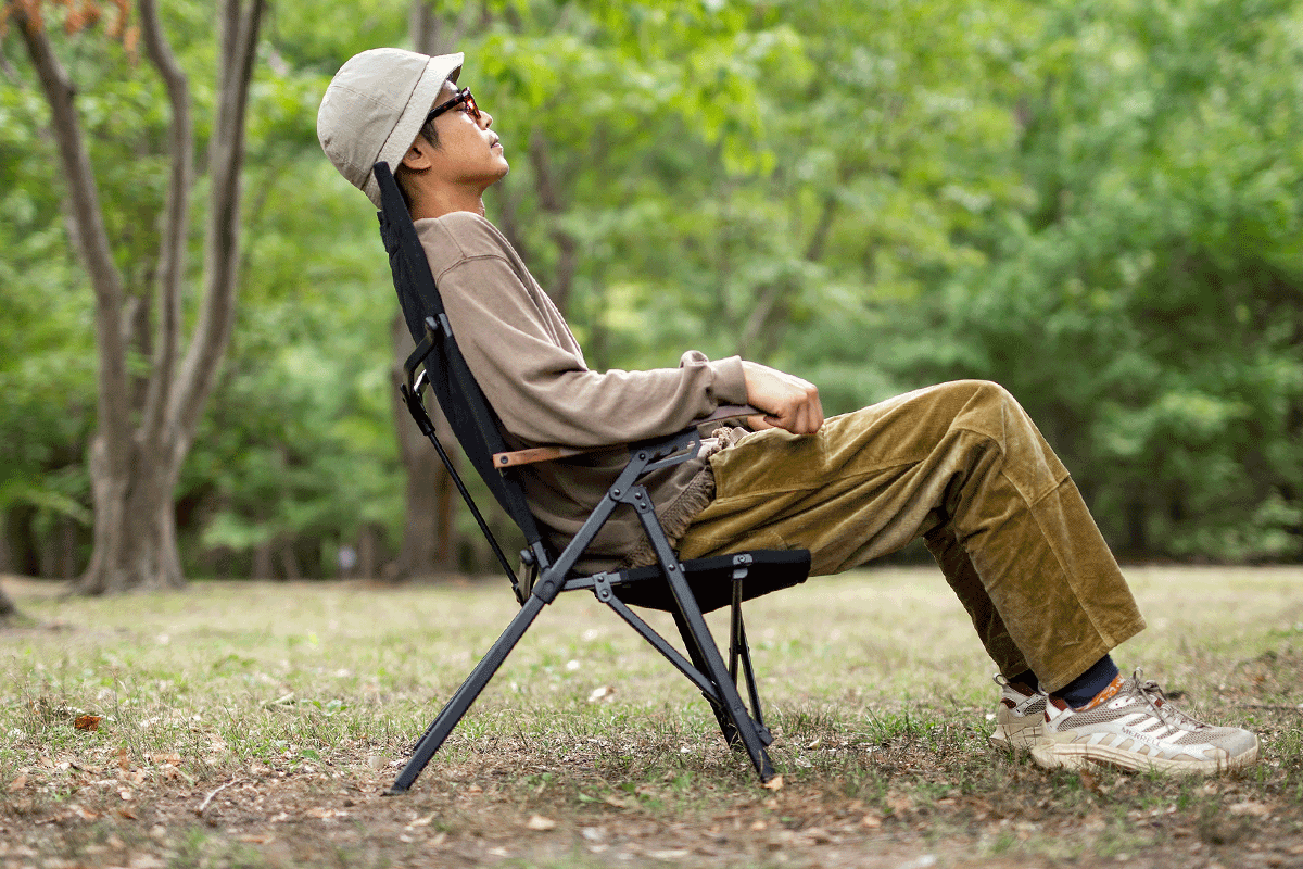 あっという間の4段階リクライニング