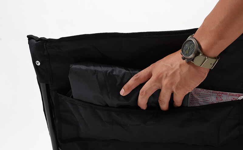 ロースタイル イージーチェア BLK