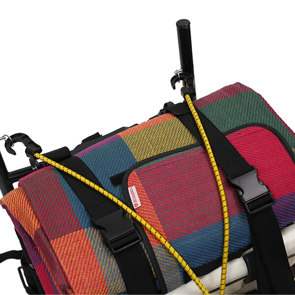 軽量アルミ背負子フルアウトの背面部分