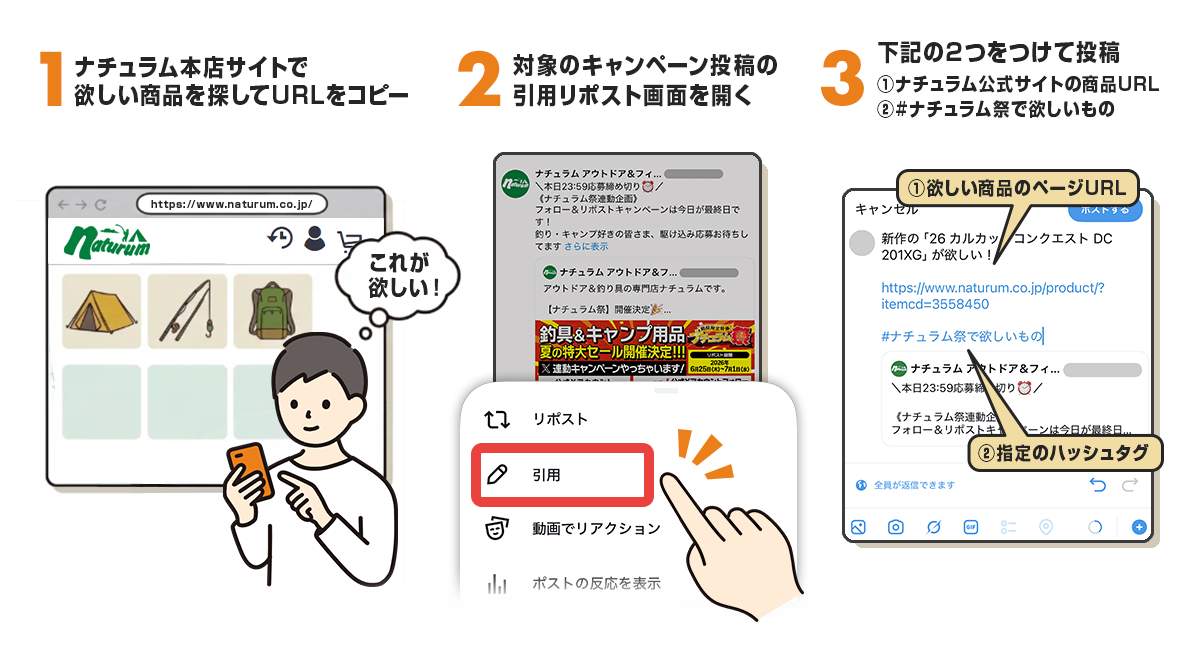引用リポスト解説画像