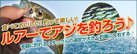 ルアーでアジを釣ろう♪