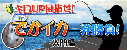 キロＵＰ目指せ！でかイカ一発勝負！春の入門編！