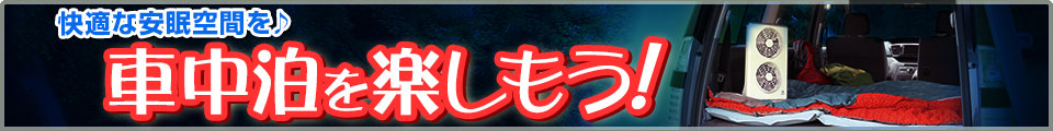 快適な安眠空間を♪車中泊を楽しもう！
